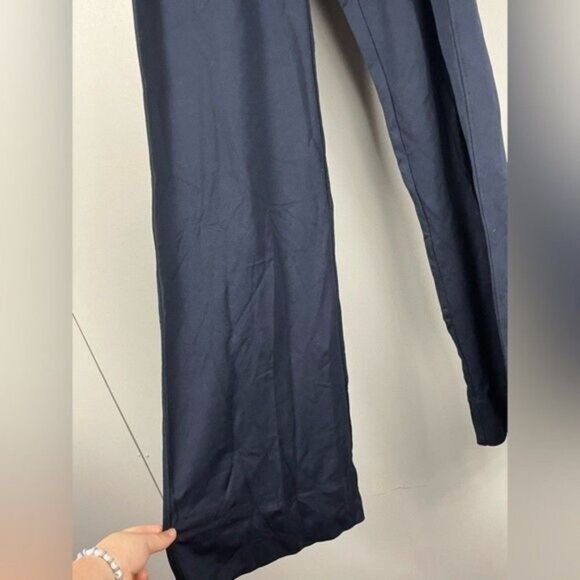 NWT Cabi Women's Chance Trouser Pants Wide Leg Navy Blue Size XS Pockets Stretch - Picture 2 of 6